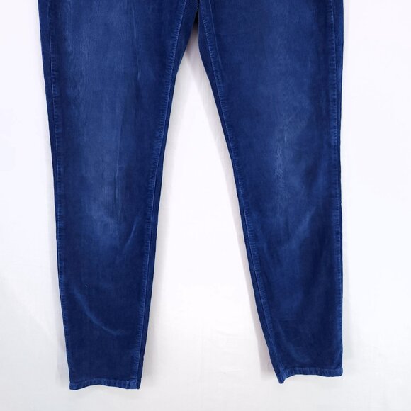 CLOSED Corduroy Jeans Womens 25 Blue Skinny Leg Low Rise Made in Italy Pants - Picture 7 of 13